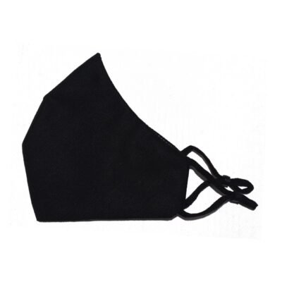 Large Reusable Black Face Mask for Adults