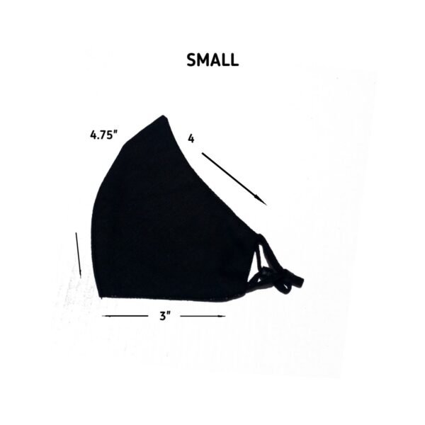 Kids Black Reusable Face Mask