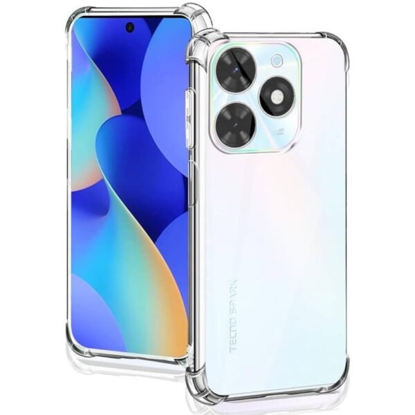 Tecno Spark 20 Transparent Soft Crystal Clear Back Cover Case