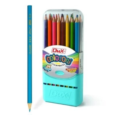 24 Colors Transparent Push Box Colour Pencils Set for Kids & Students