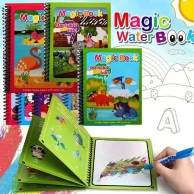 Magic Water Book - Reusable & Mess-Free Water Coloring Book for Kids