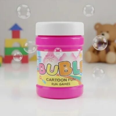 Cartoon Fun Bubble Solution Refill Bottle for Bubble Gun & Bubble Machine – Pink