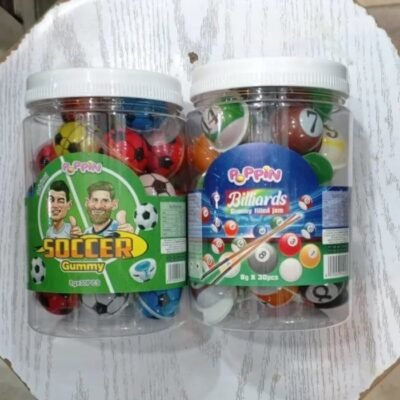Fruit Gummies Candy Jar – Approx. 10 Pcs | Random Jar Design & Shapes | Kids Candy