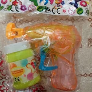 LED Bubble Gun Bubble Blower Toy for Kids – Light Up Automatic Bubble Machine