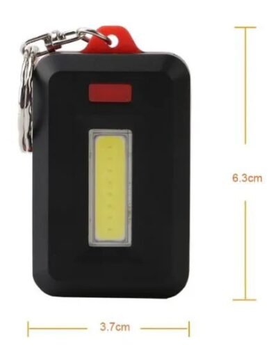 Mini COB LED Keychain Flashlight – 3 Mode Portable Pocket Light